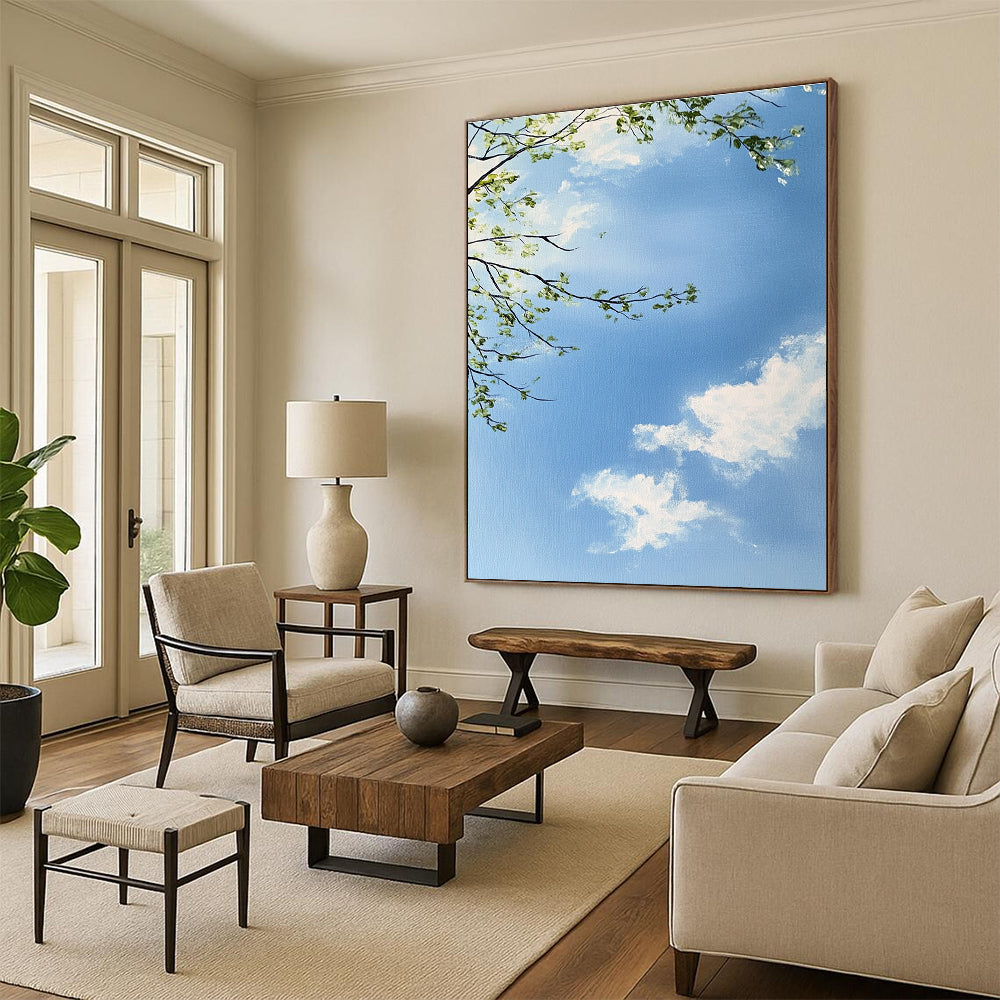 Tree Branches and Sky for Nature - Inspired Living Room & Relaxing Spa STSC1195