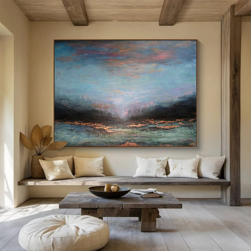 Dreamy Sea View Art for Coastal Spa Retreat Relaxation Areas DLZ3164