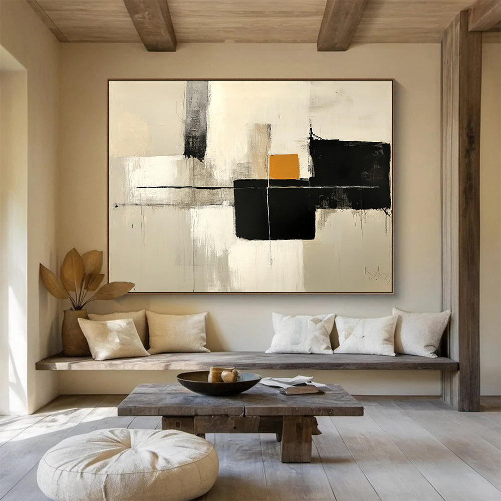 Minimalist Geometric Blocks Art for Architectural Firm & Scandinavian - Style Home SC503