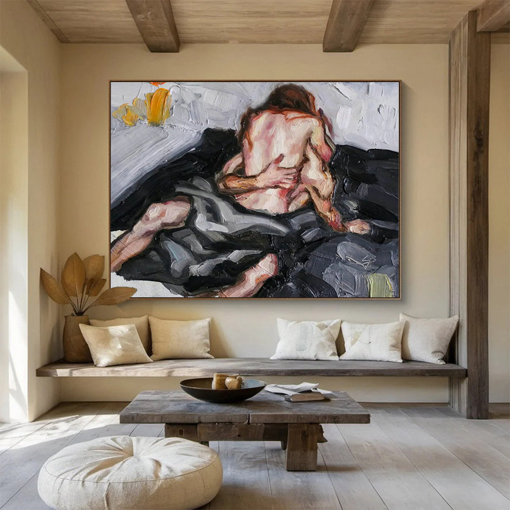 Intimate Figure Painting for Romantic Bedroom DLZ2997