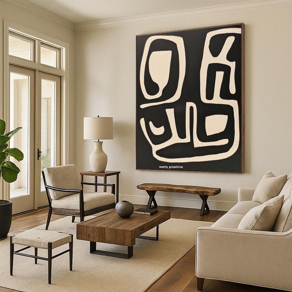Primitive Abstract Shapes for Tribal - Inspired Decor & Art Gallery Corner STSC1211