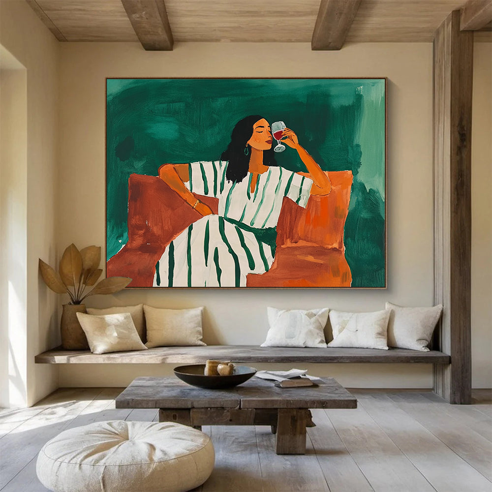 Stylish Figurative Art for Dining Room & Boutique Hotel Bar SC585