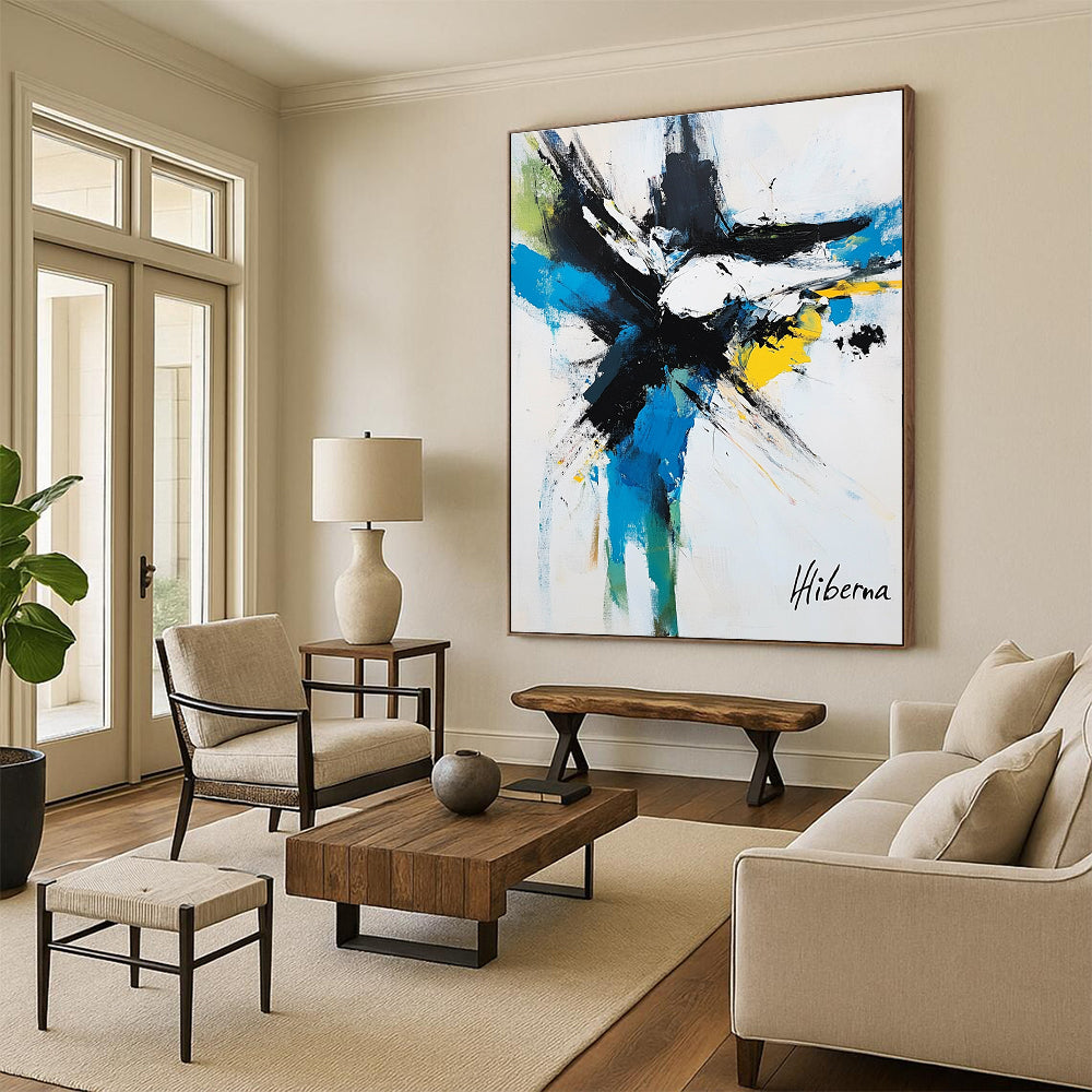 Colorful Abstract "Hiberna" Art for Creative Studio & Art Gallery STSC1097