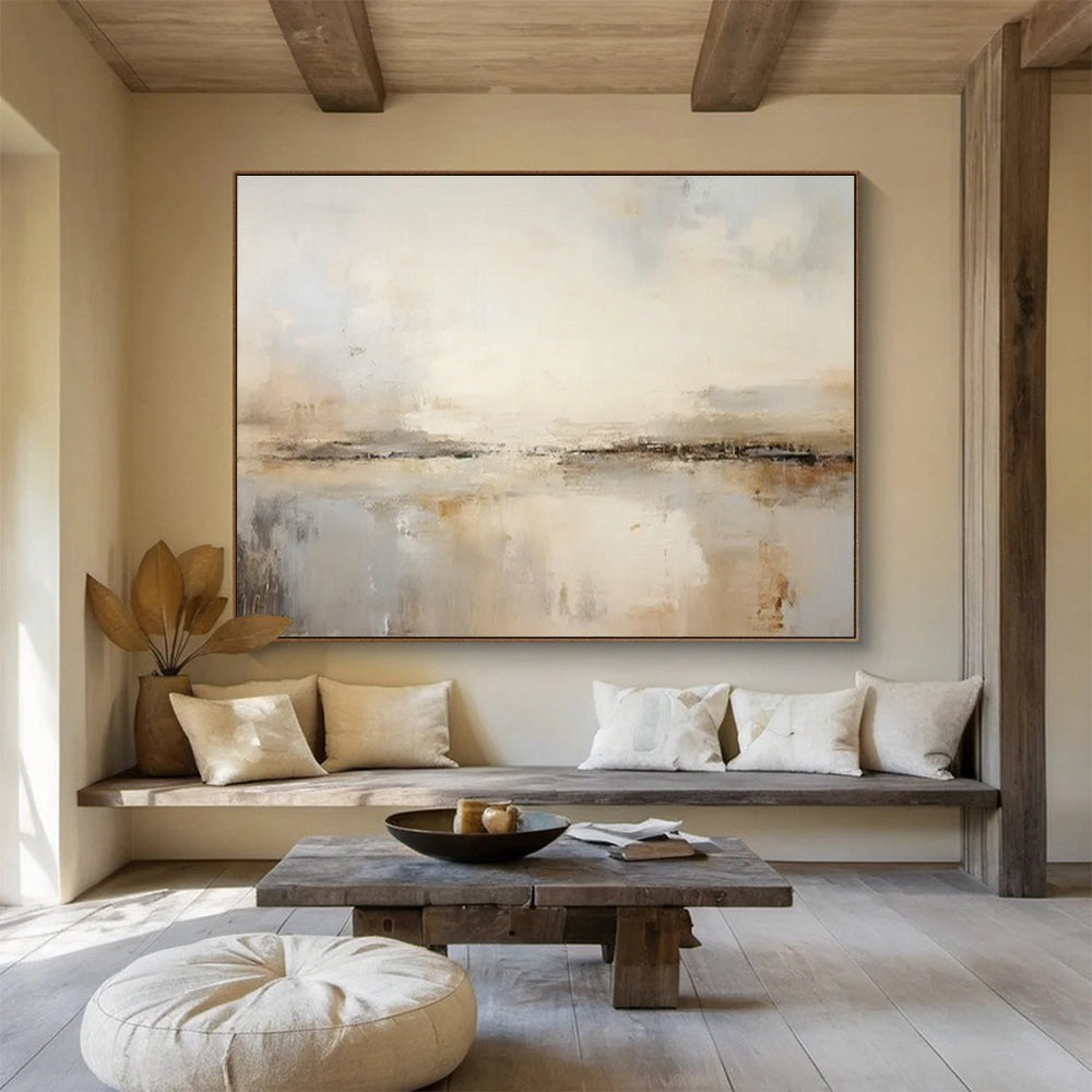 Light - Color Abstract Sea View for Minimalist Bedroom DLZ3007