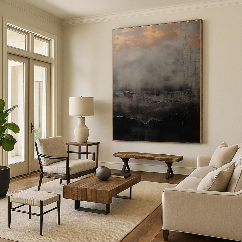 Misty Landscape Art for Luxury Spa & Meditation Room DLZ2362