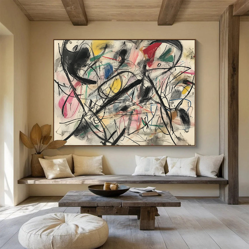 Dynamic Abstract Lines Art for Modern Art Gallery & Trendy Studio SC303