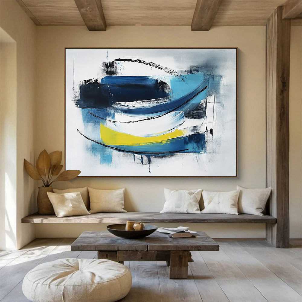 Abstract Boats in Color Art for Beach House & Art - Loving Marina SC033