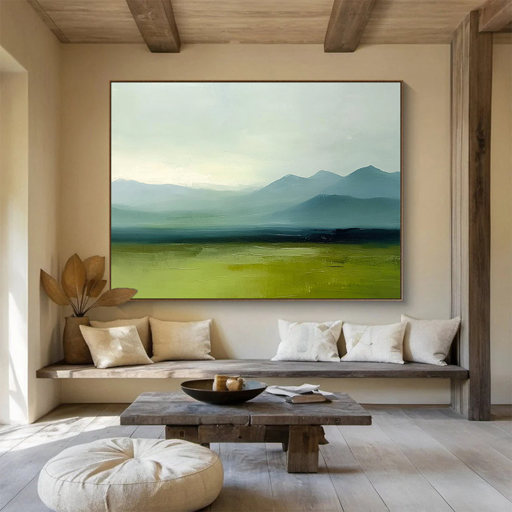 Misty Mountain Landscape Art for Spa Waiting Room & Nature - Inspired Home SC409
