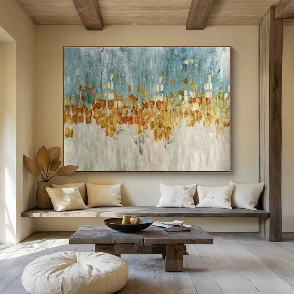 City Skyline Silhouette Art for Industrial - Chic Loft Living Rooms DLZ3225
