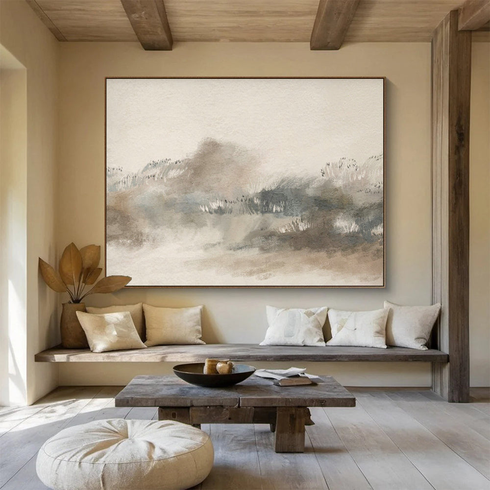 Soft - Color Landscape Abstract Art for Zen - Inspired Home Offices DLZ2628