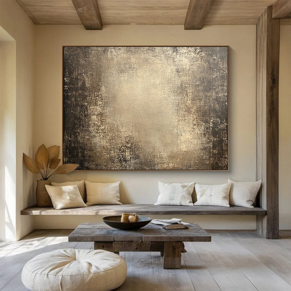 Neutral Toned Abstract Art for Minimalist Office & Industrial Loft SC481