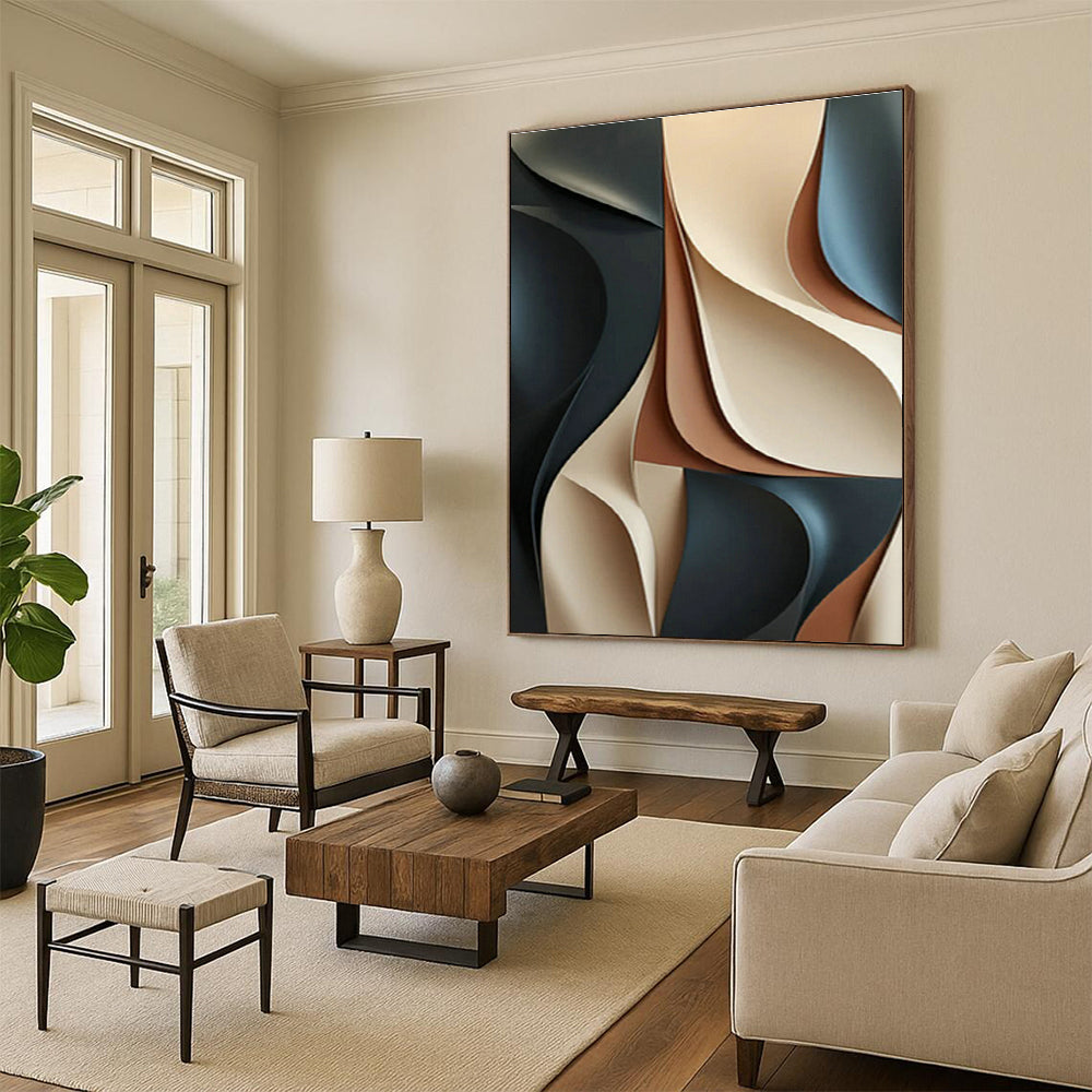 Morandi - Toned Layered Art for Minimalist Home Office & Boutique Hotel Lobby DLZ1030