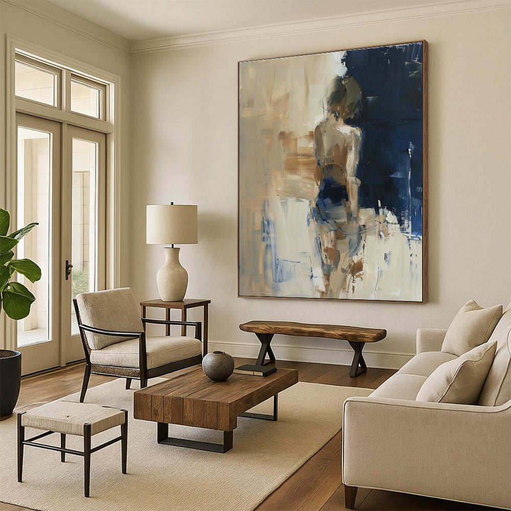 Figure - Back Abstract Art for Luxury Hotel Spa Lounges DLZ0107