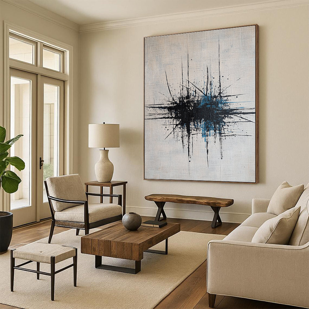 Splatter Abstract Art for Modern Art Gallery & Edgy Home Studio STSC189