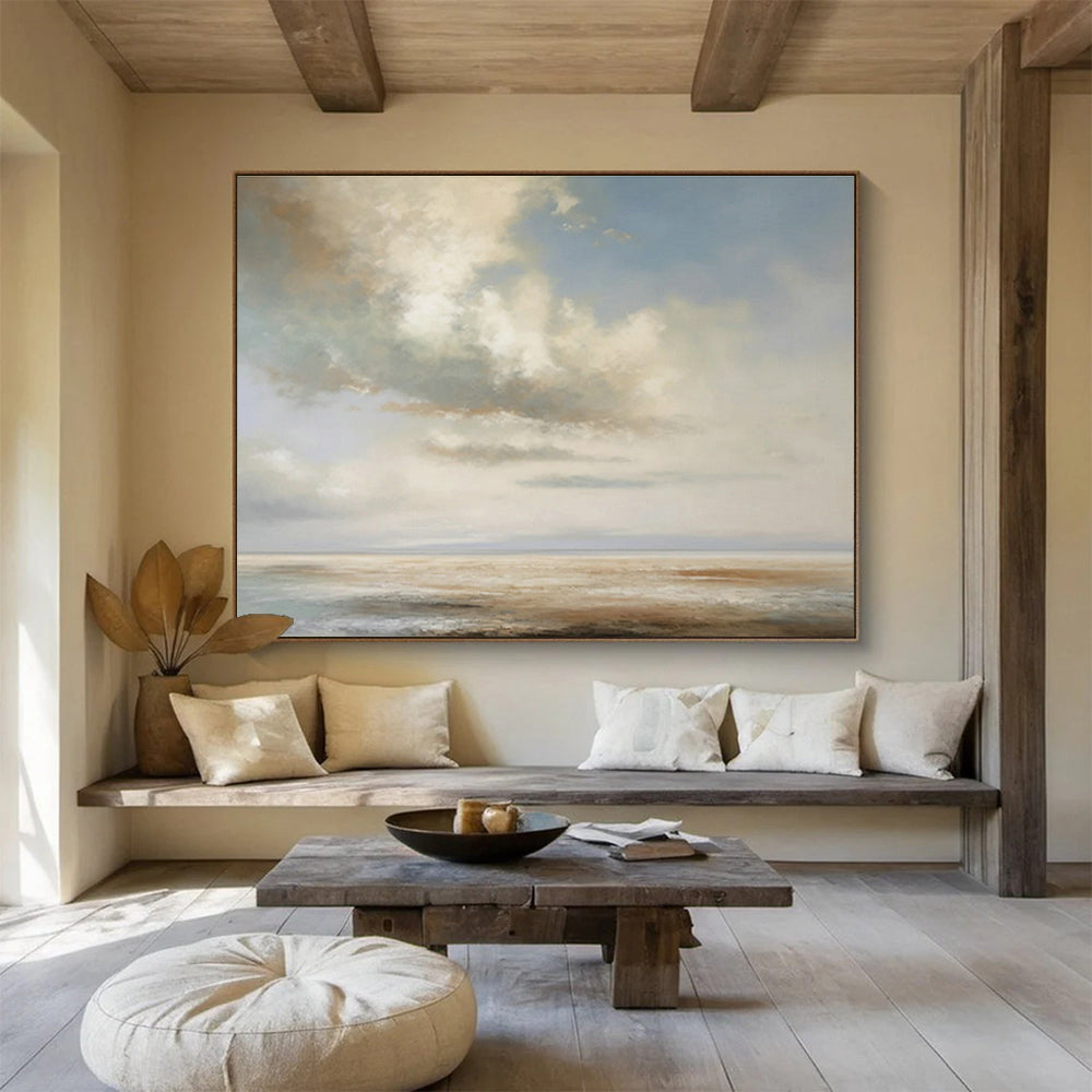 Light - Colored Seaside Abstract Art for Bright Coastal Home DLZ2718