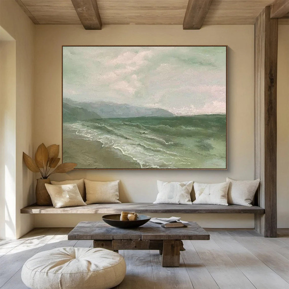 Light - Color Seaside Abstract for Coastal Bed and Breakfast DLZ2988