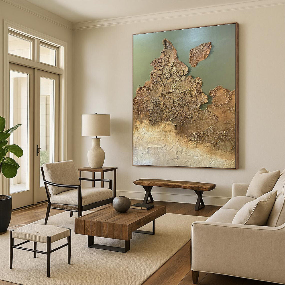 Textured Earth - like Abstract Art for Geology Museum Café & Nature - Themed Art Gallery DLZ2209