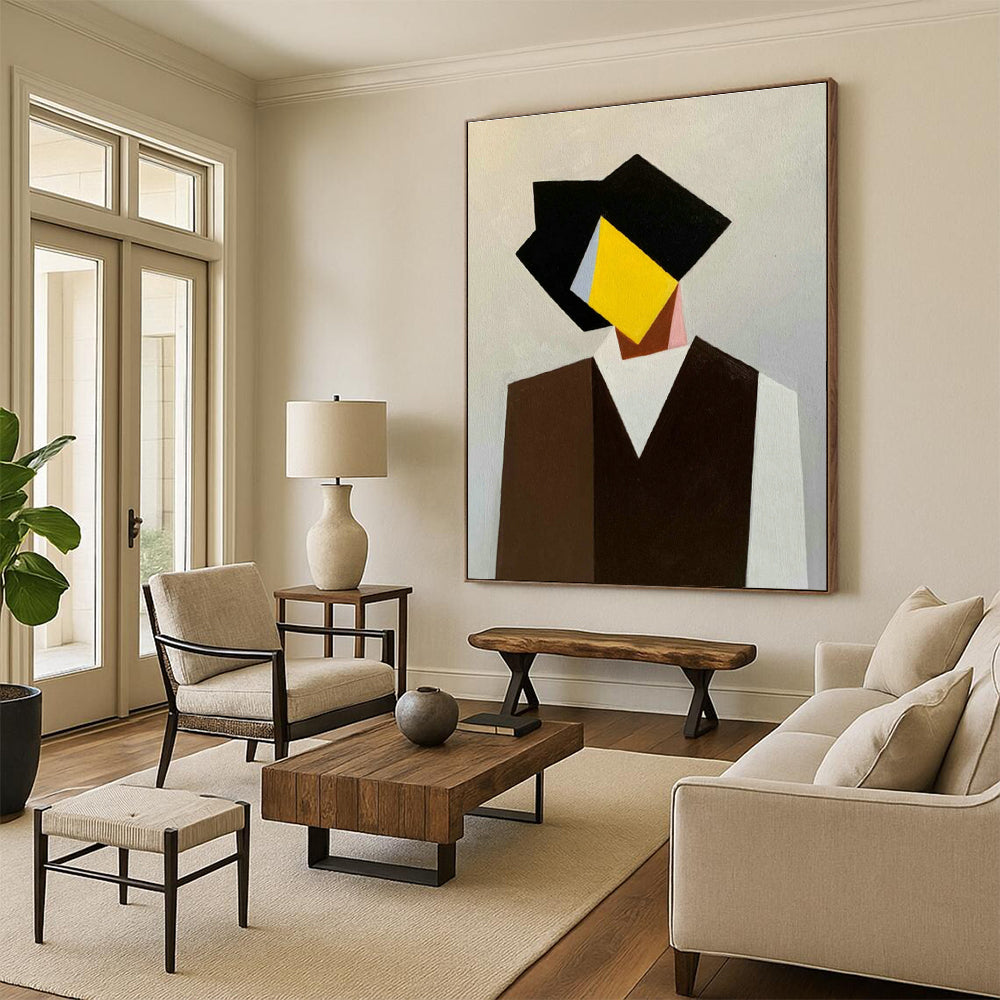Geometric Figure Abstract Art for Modern - Minimalist Home & Creative Office DLZ0760