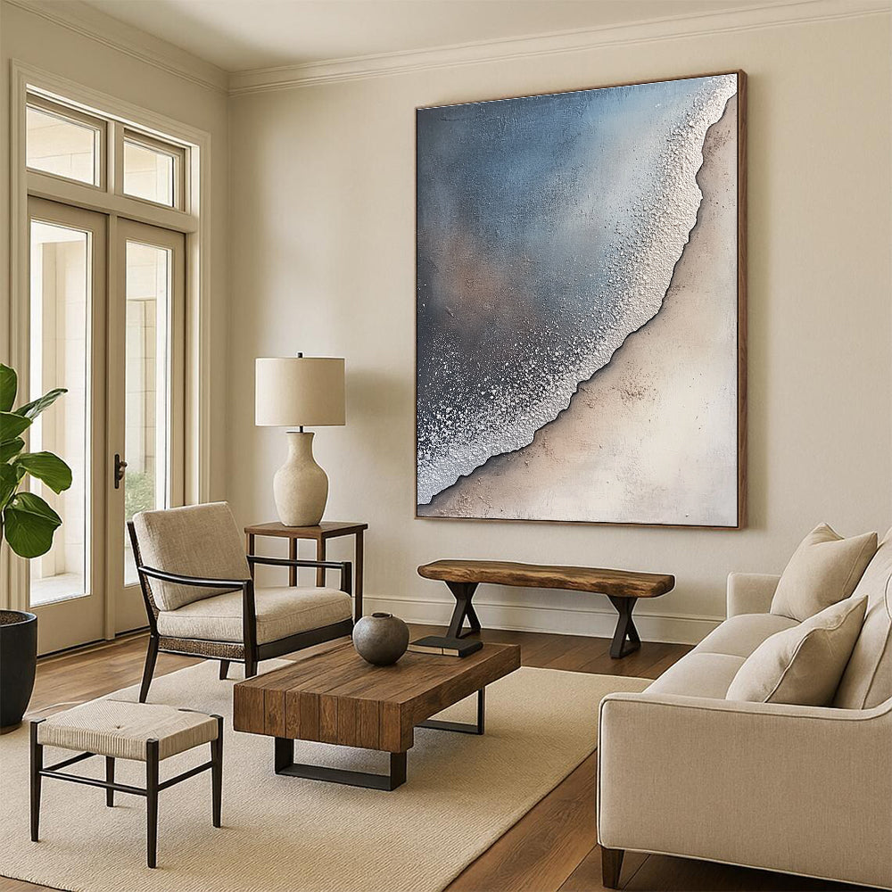 Textured Beach Scene for Coastal - Style Home & Relaxing Spa STSC256
