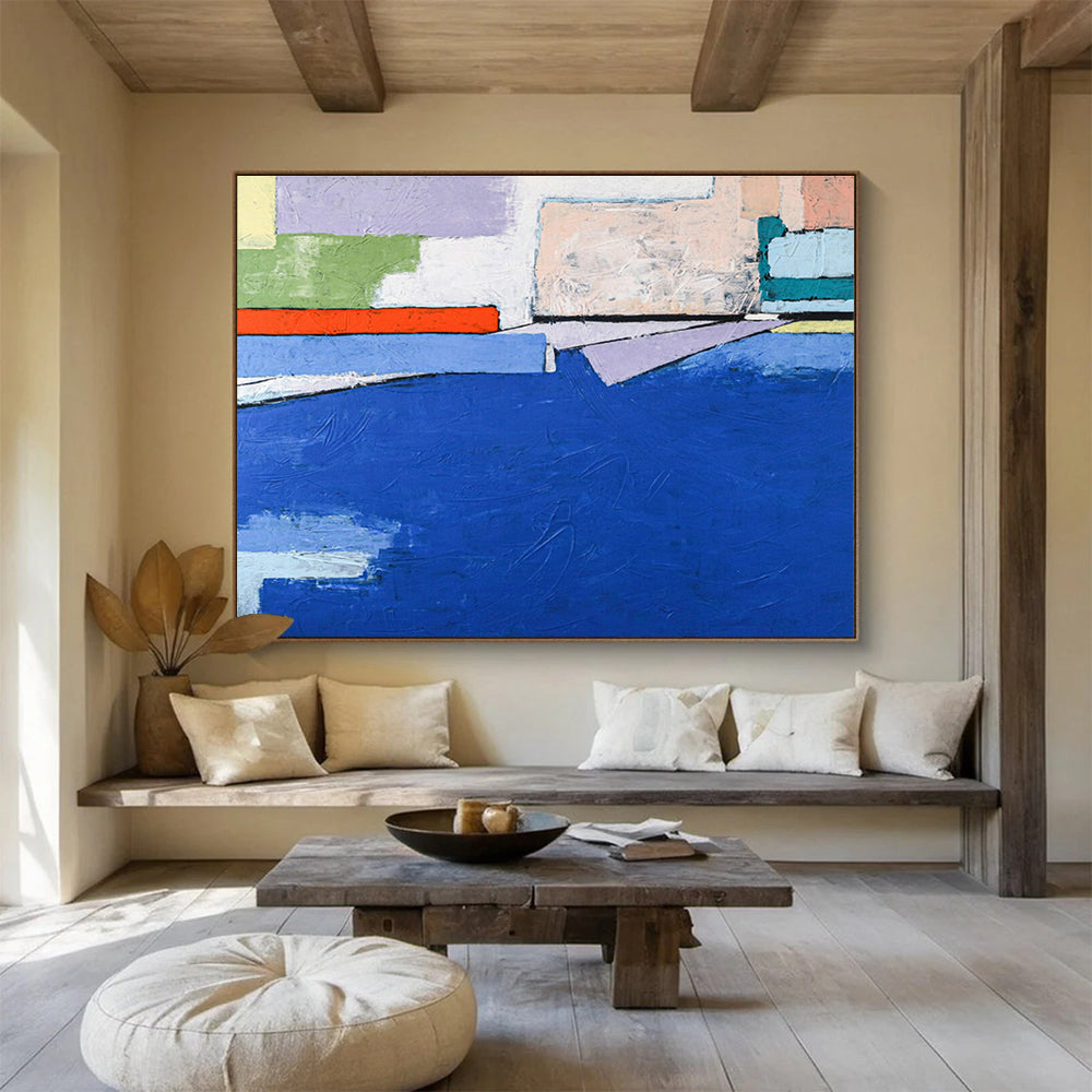Colorful Color - Block Abstract Art for Community Center Gallery DLZ2959