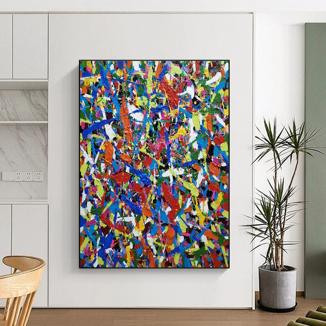 Color Explosion Abstract Art for Creative Kids’ Space & Vibrant Art Bar DLZ2266