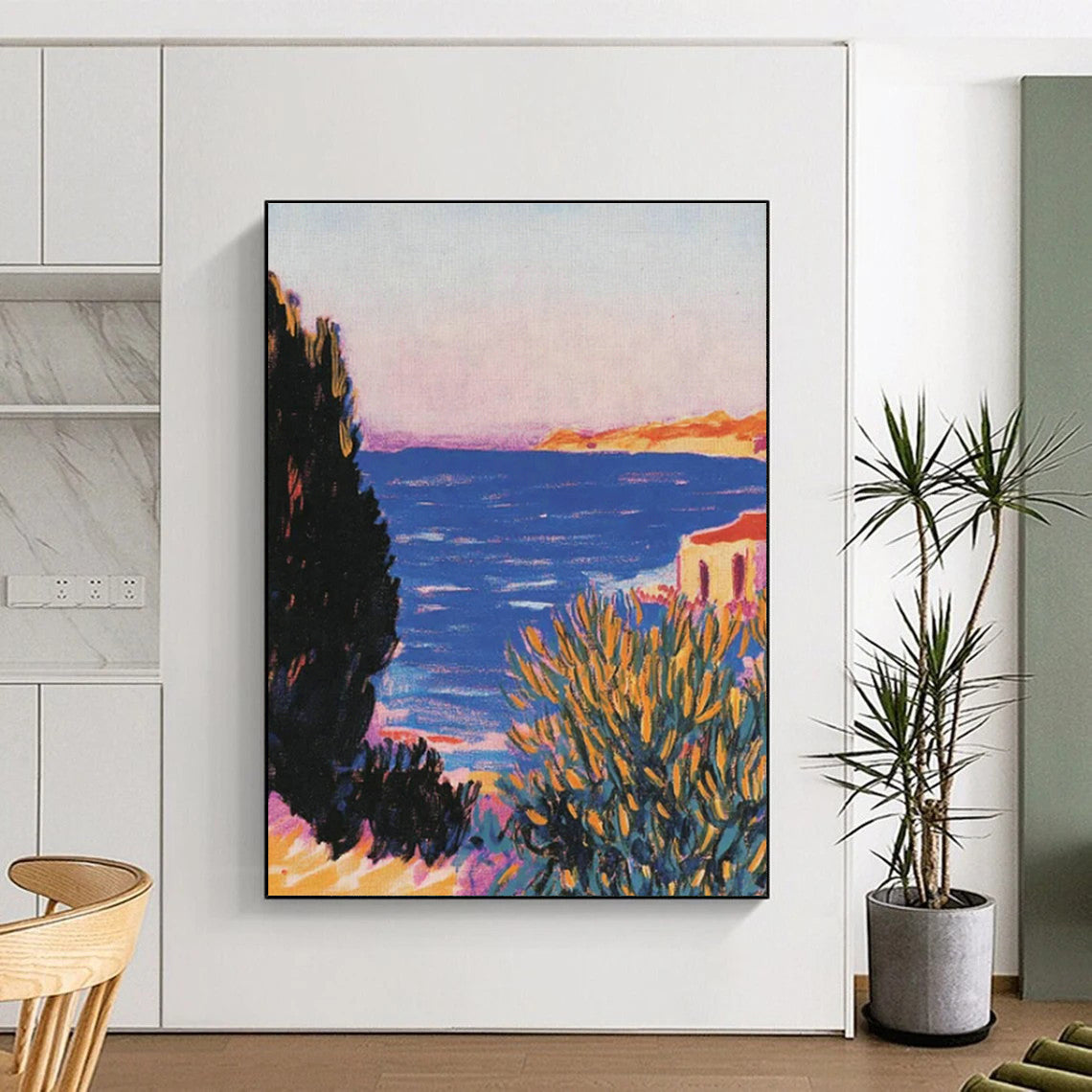 Coastal Landscape Oil Painting for Beachfront Resort & Seaside Art Gallery DLZ1765