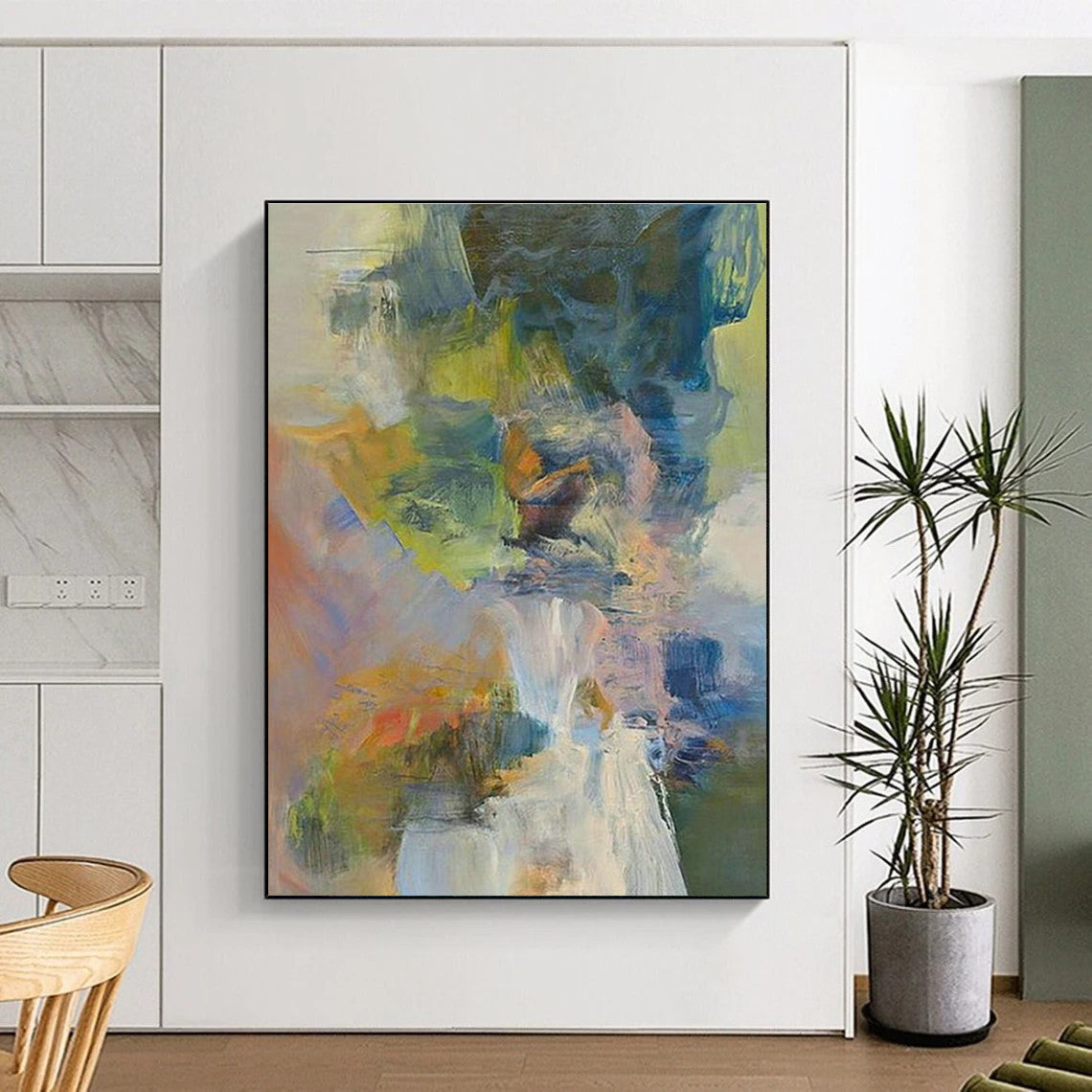 Colorful Abstract Portrait Art for Creative Agency Break Rooms DLZ0267