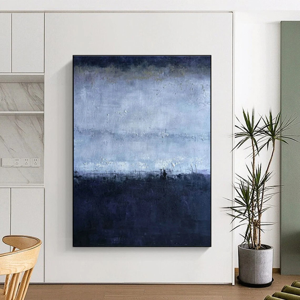 Misty Night Horizon Art for Nautical - Inspired Home Office & Moody Art Gallery DLZ2263