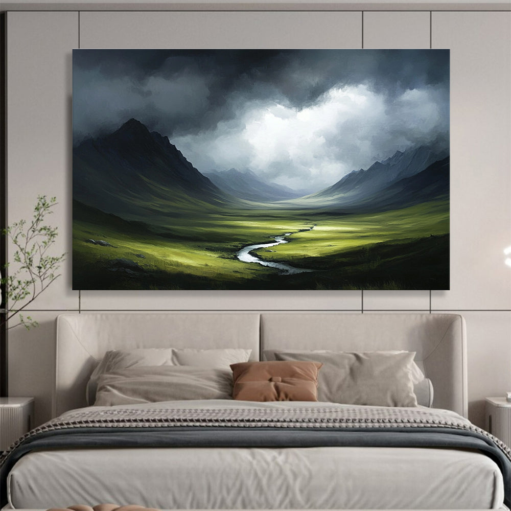 Mysterious Landscape Art for Mountain Lodge & Adventure Shop SC607