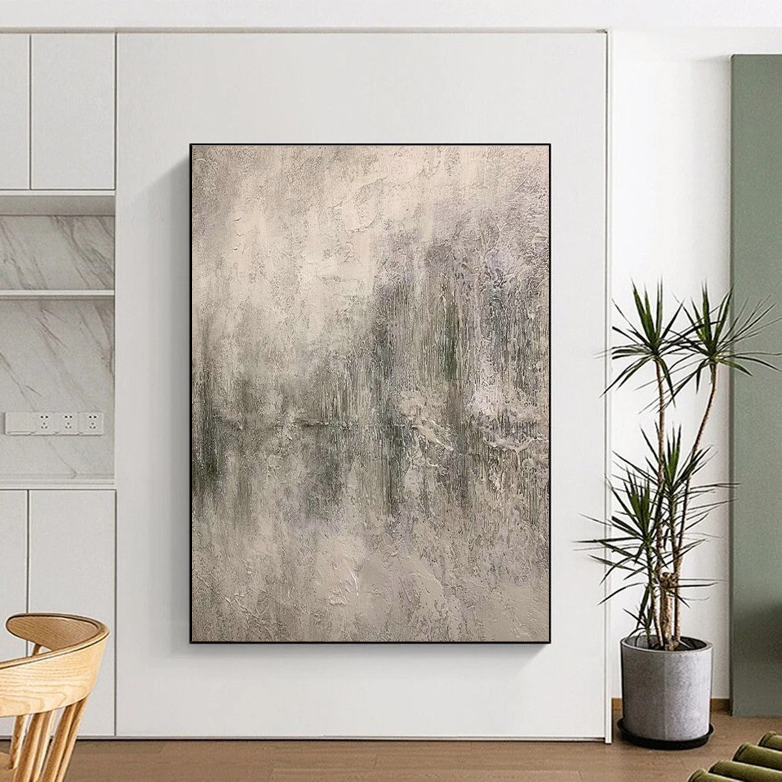 Light Gray Texture Art for Minimalist Home Office Backdrops DLZ0192