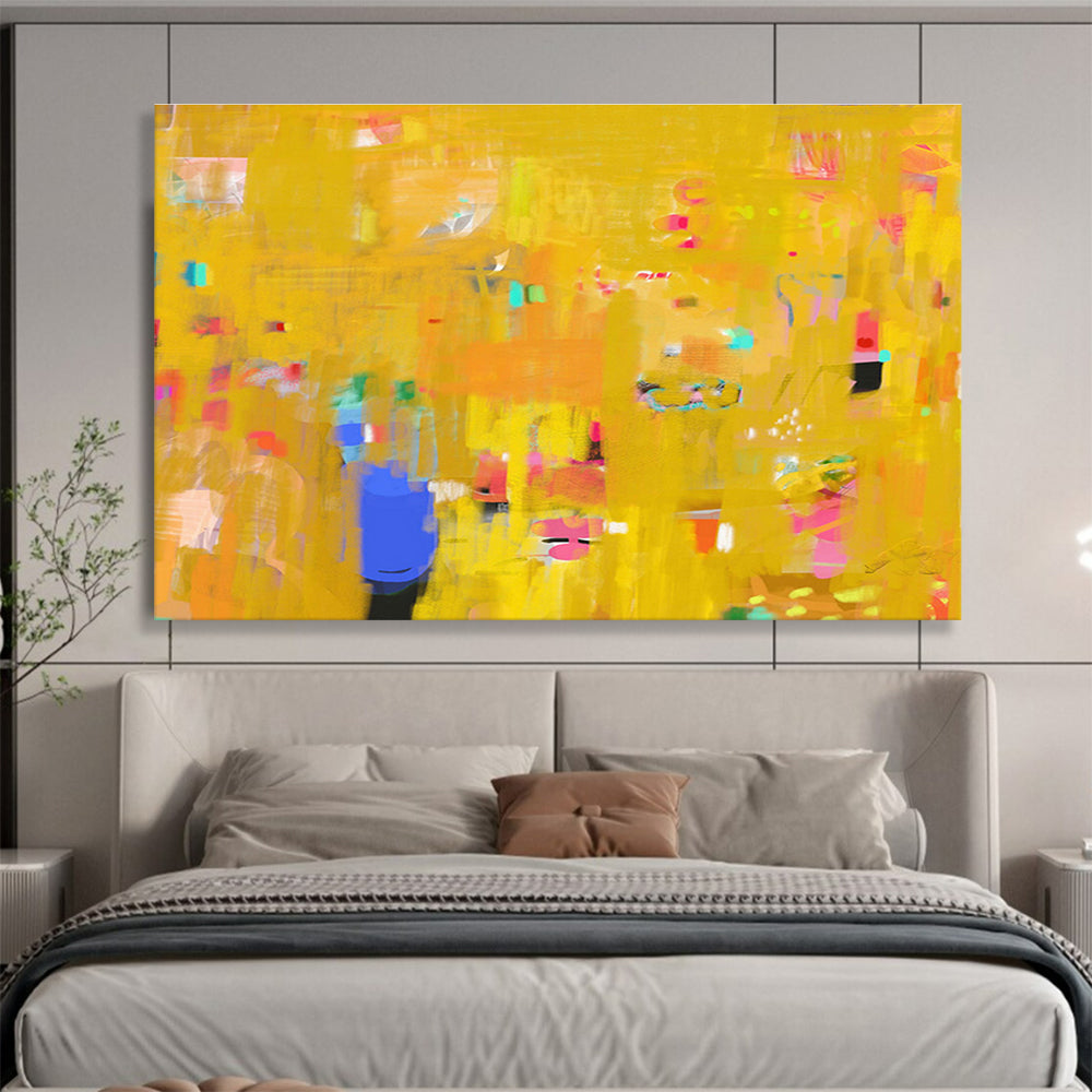 Yellow - Tone Vibrant Abstract Art for Lively Playrooms DLZ2422