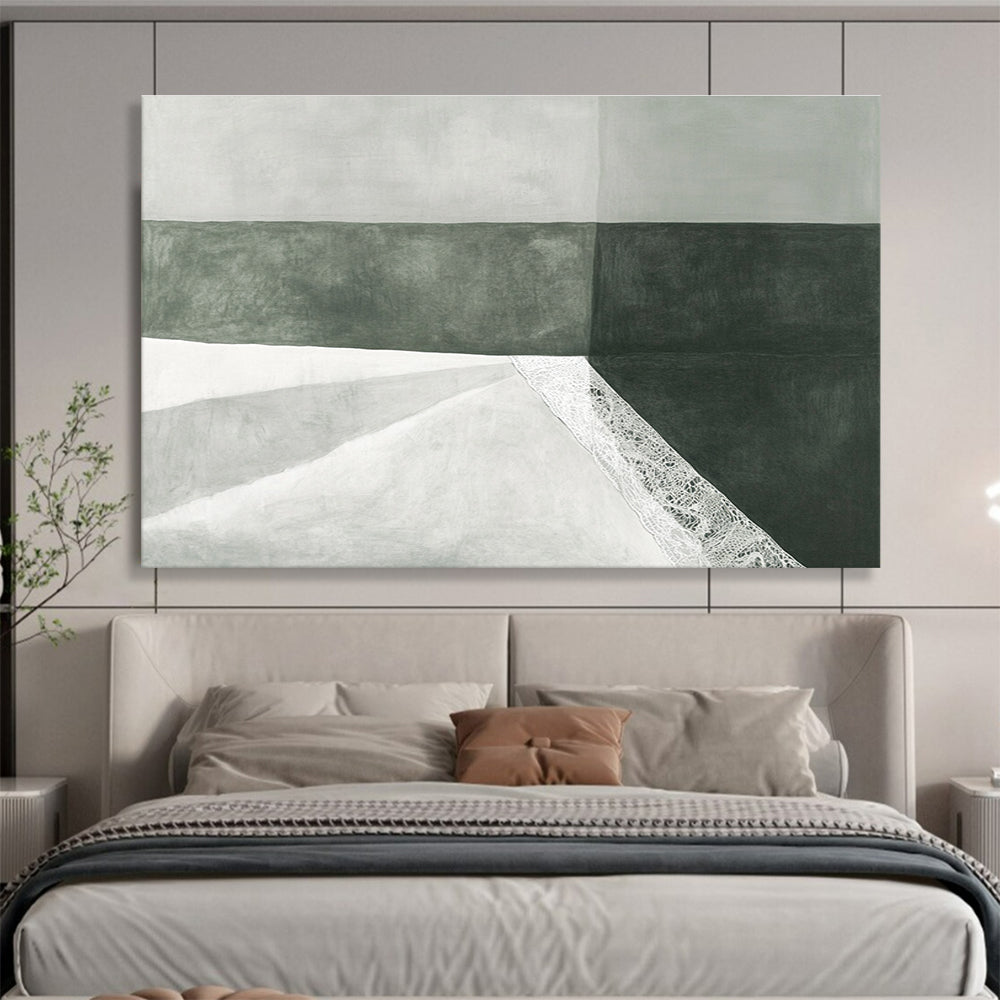 Monochrome with Lace Accent Art for Minimalist Bedroom & Sophisticated Boutique SC462