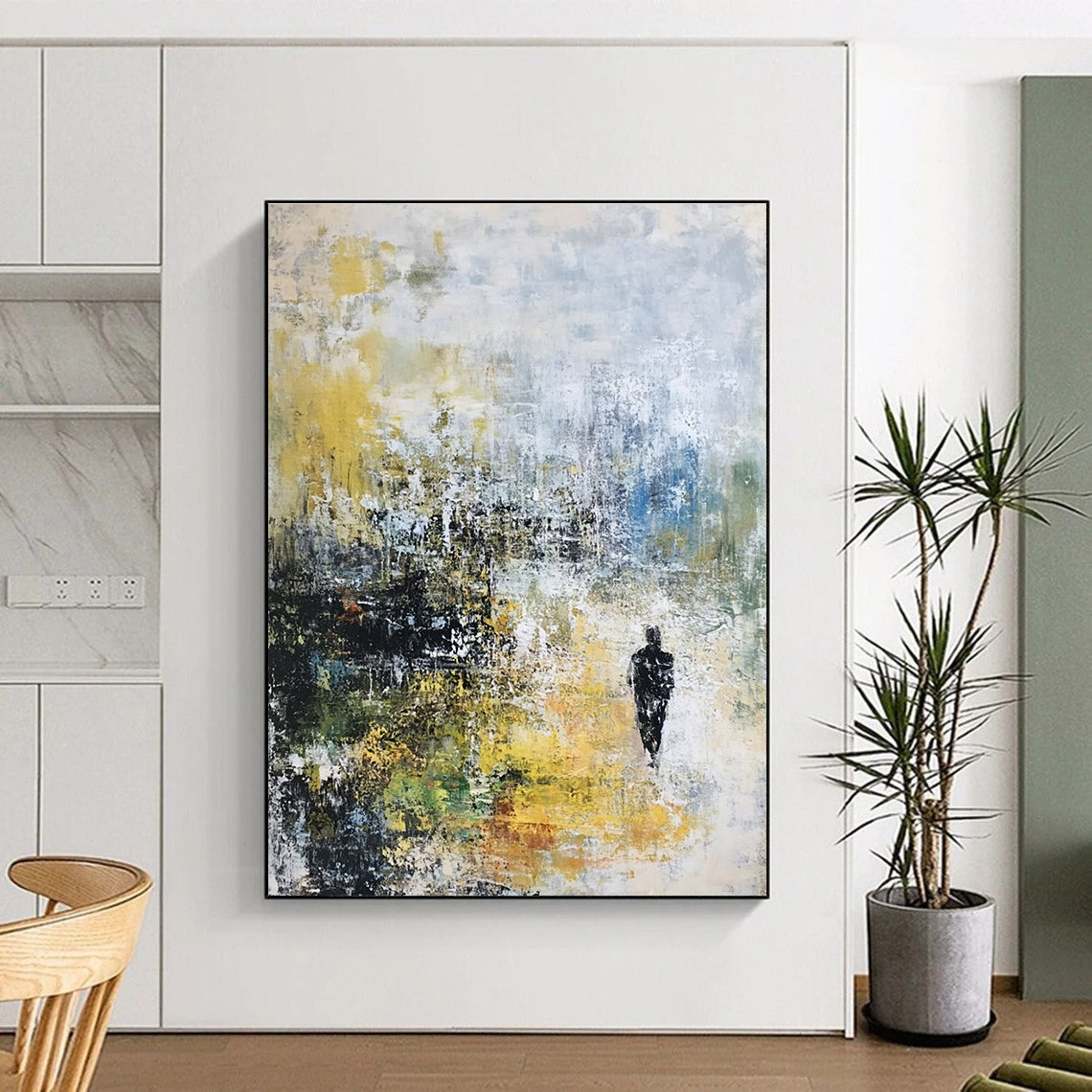 Figure in Colorful Landscape for Inspirational Office & Art - Themed Home STSC237