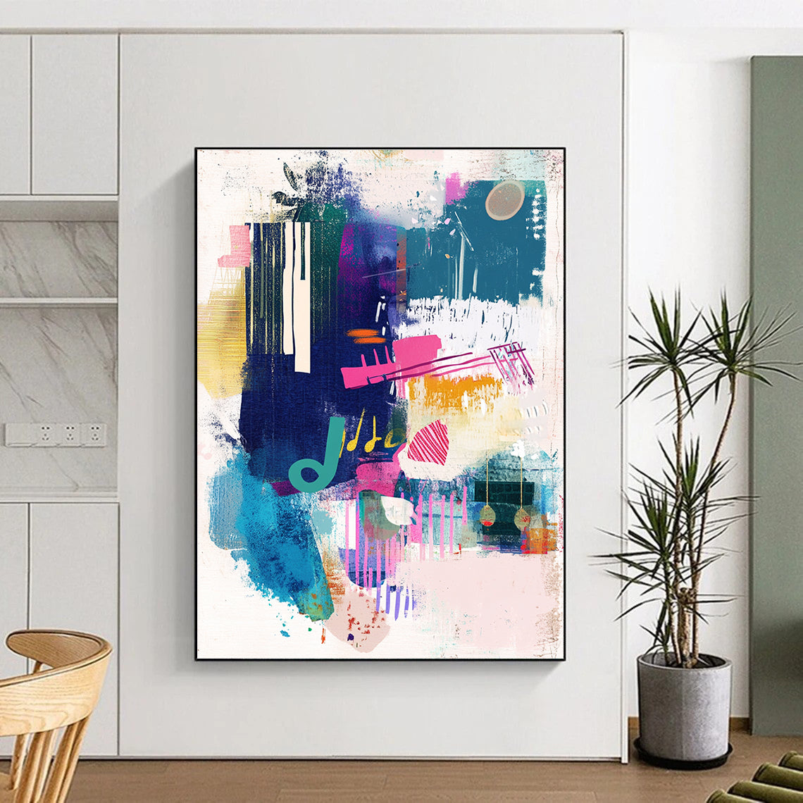 Music - Inspired Abstract for Creative Music Studio & Trendy Café STSC560