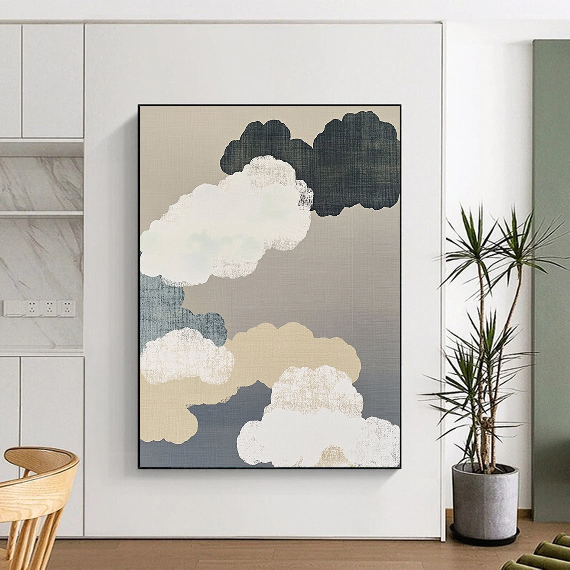 Clouds in Neutral Tones for Spa Retreat & Minimalist Nursery STSC1149