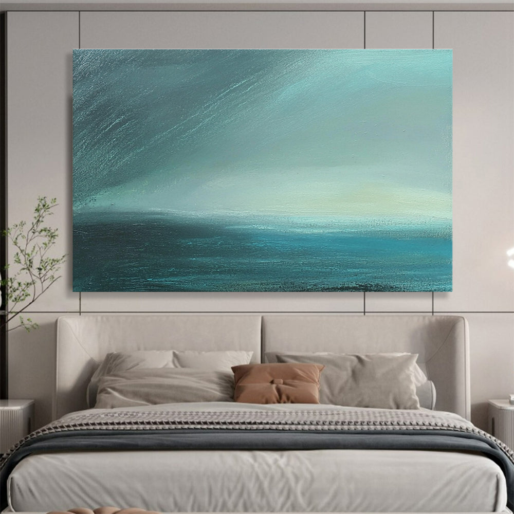 Misty Sea Abstract Art for Coastal Home Study & Art Gallery Seaside Exhibition SC497