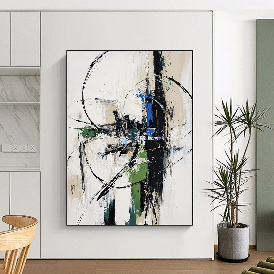 Energetic Abstract Lines for Artistic Studio & Music - Inspired Lounge STSC827