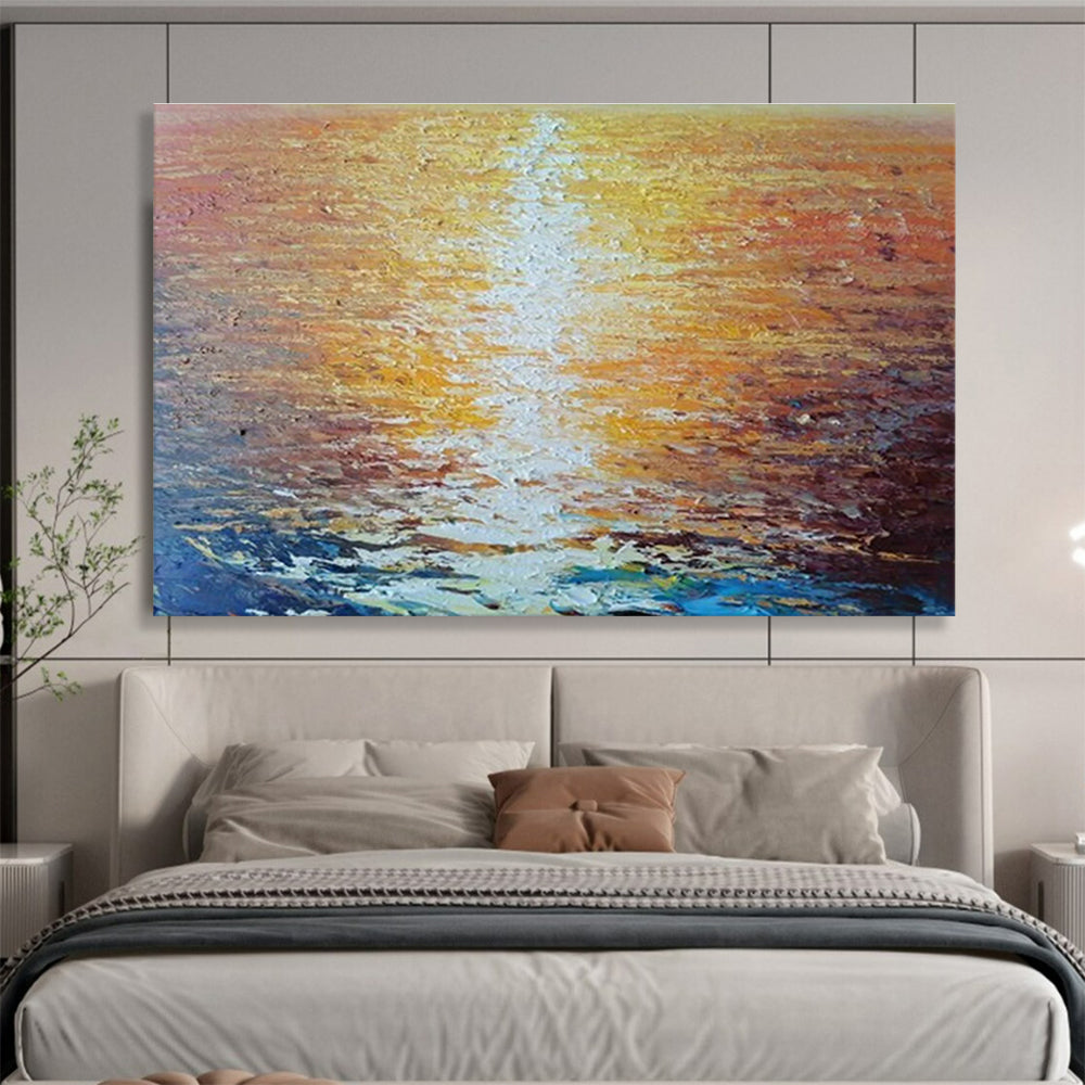 Glowing Sunset Strip Art for Romantic Yacht Club Dining DLZ3021