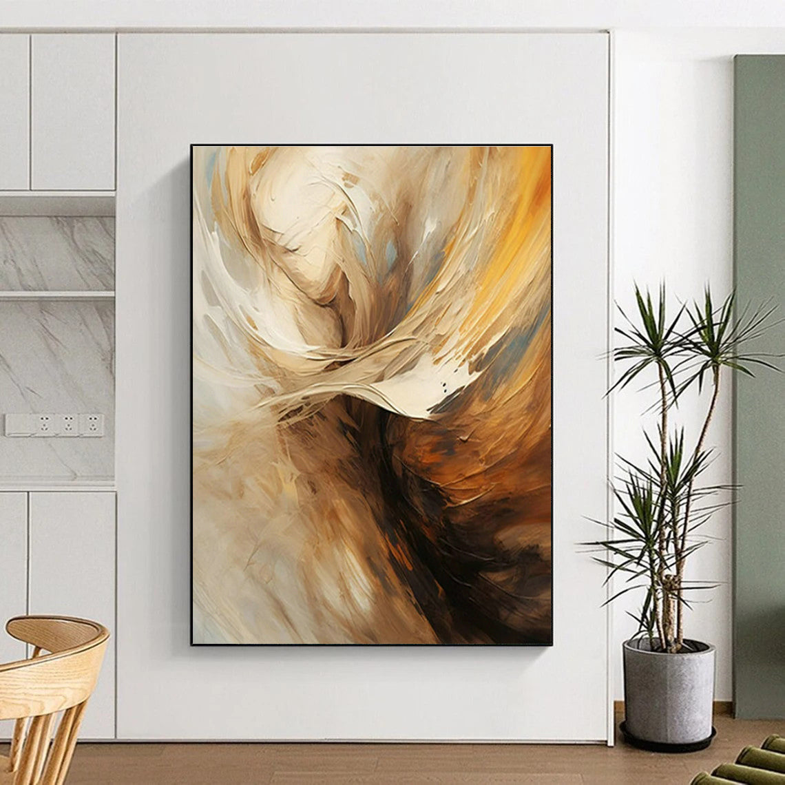 Abstract Figure Art for Art Gallery Exhibition & Bohemian Home Bedroom DLZ1701