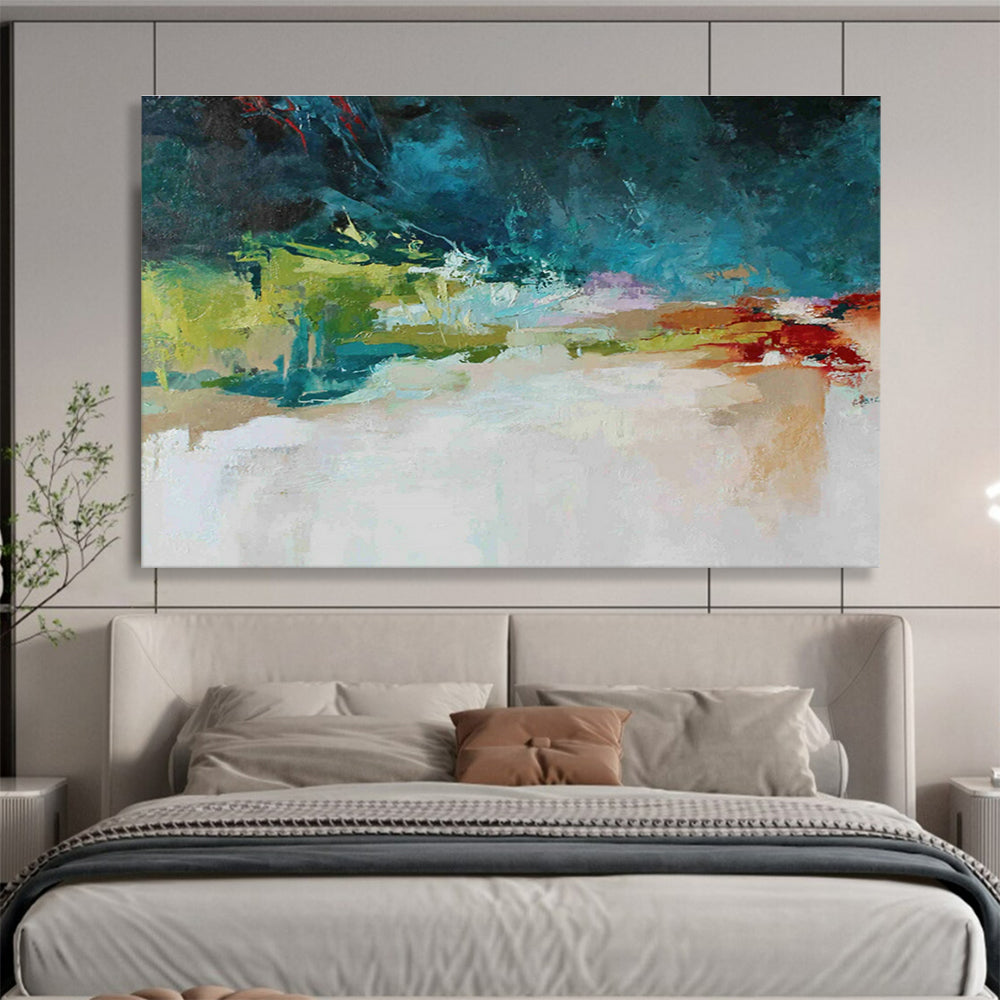Color - Ink Abstract Landscape Art for Bohemian Café DLZ2894