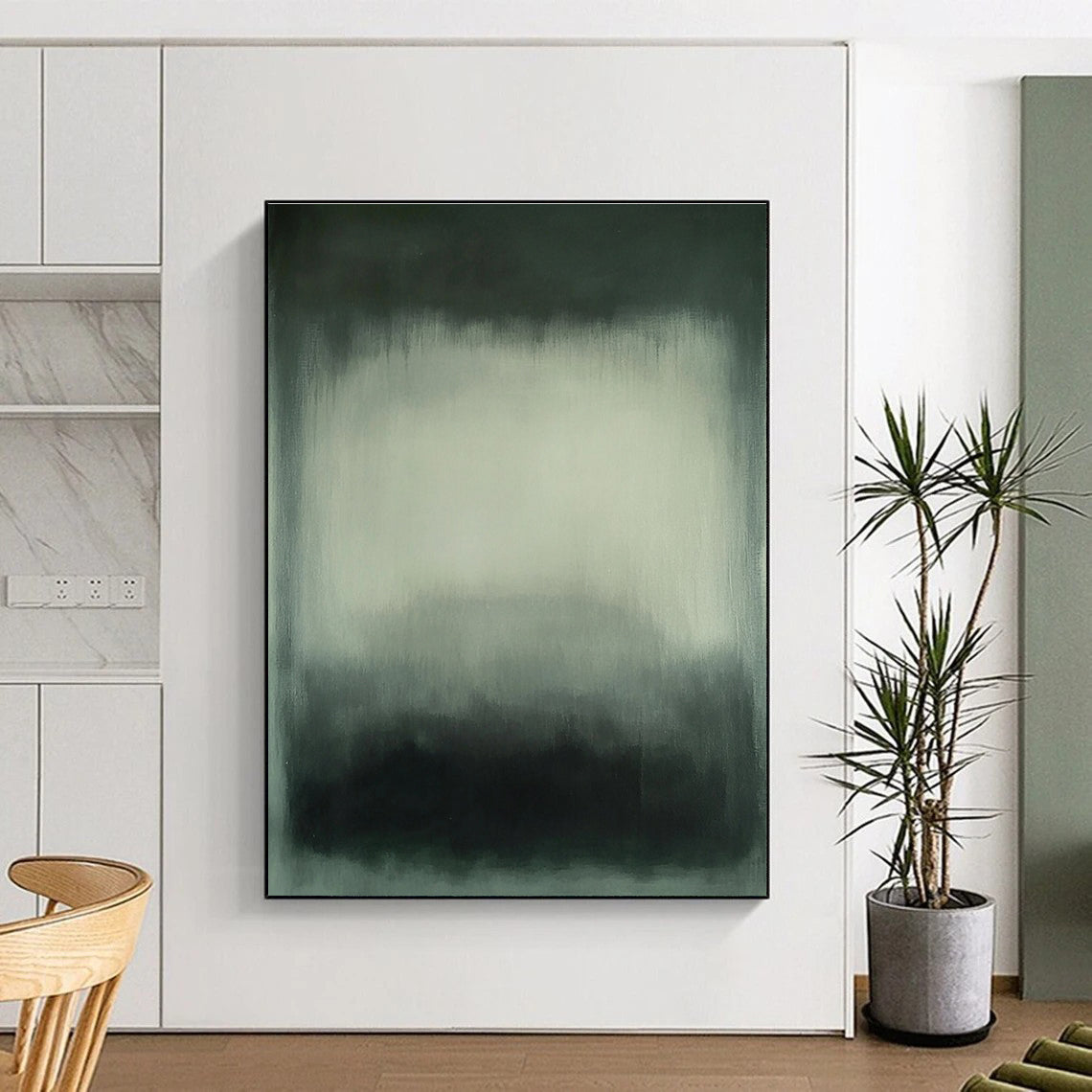 Minimalist Gray Gradient Art for Office & Hallway STSC683