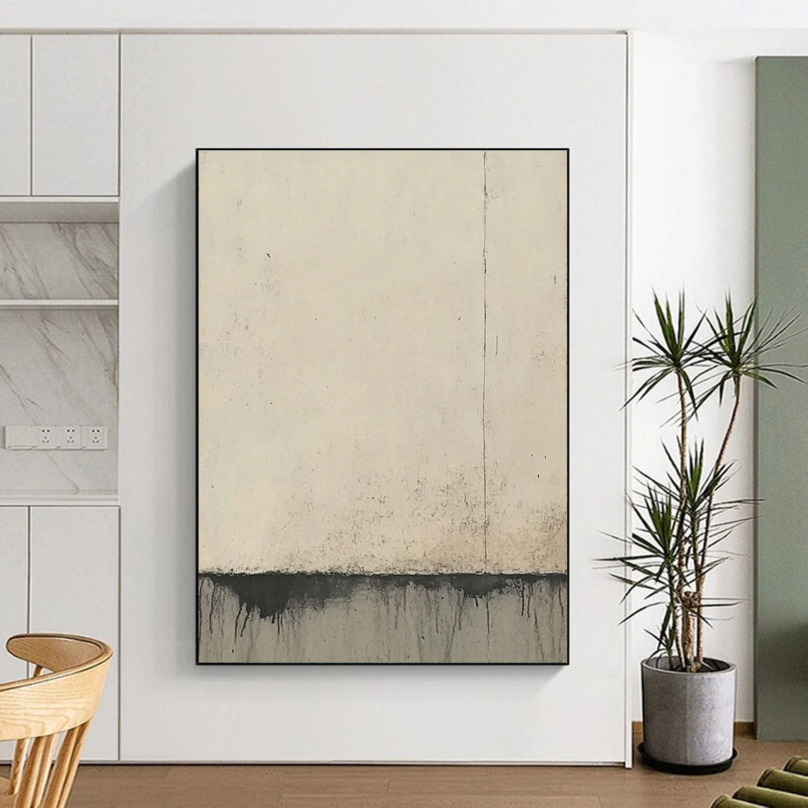Minimalist Black Drip for Modern Art Gallery & Industrial - Style Office STSC950