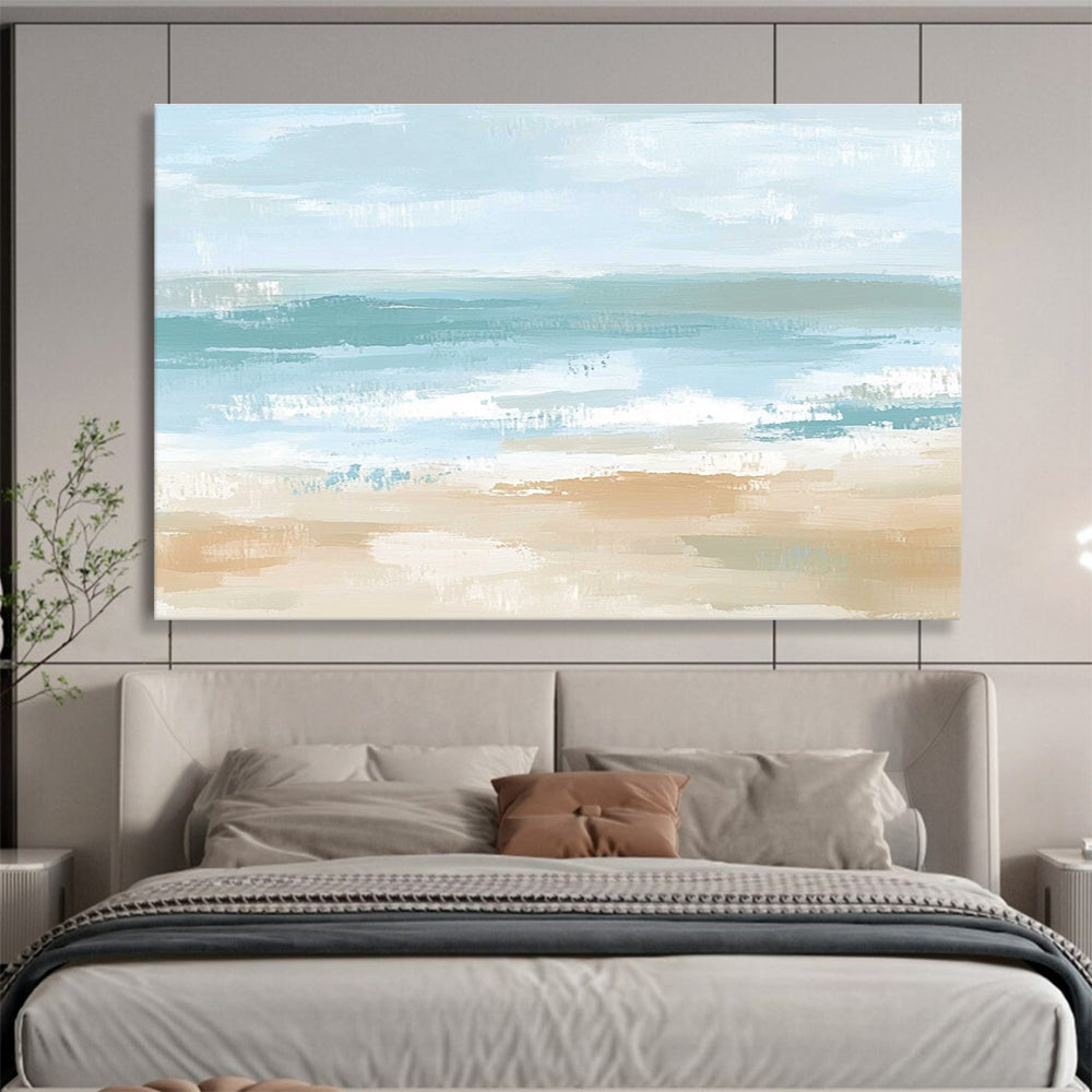Minimalist Beach Art: Elevate Scandinavian Home & Coastal Office SC545