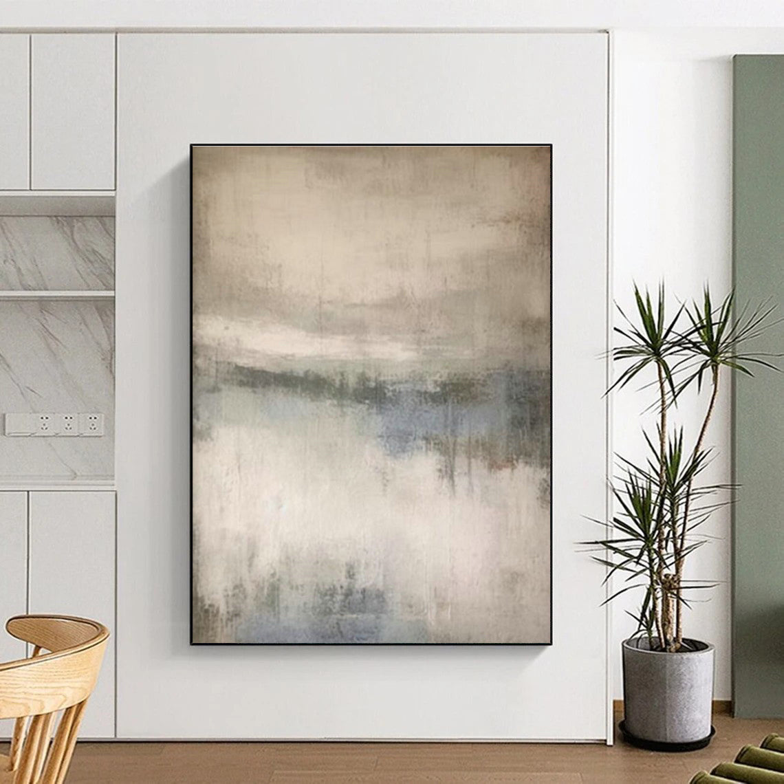 Soft - Toned Abstract Art for Nursery & Cozy Reading Nook DLZ2367