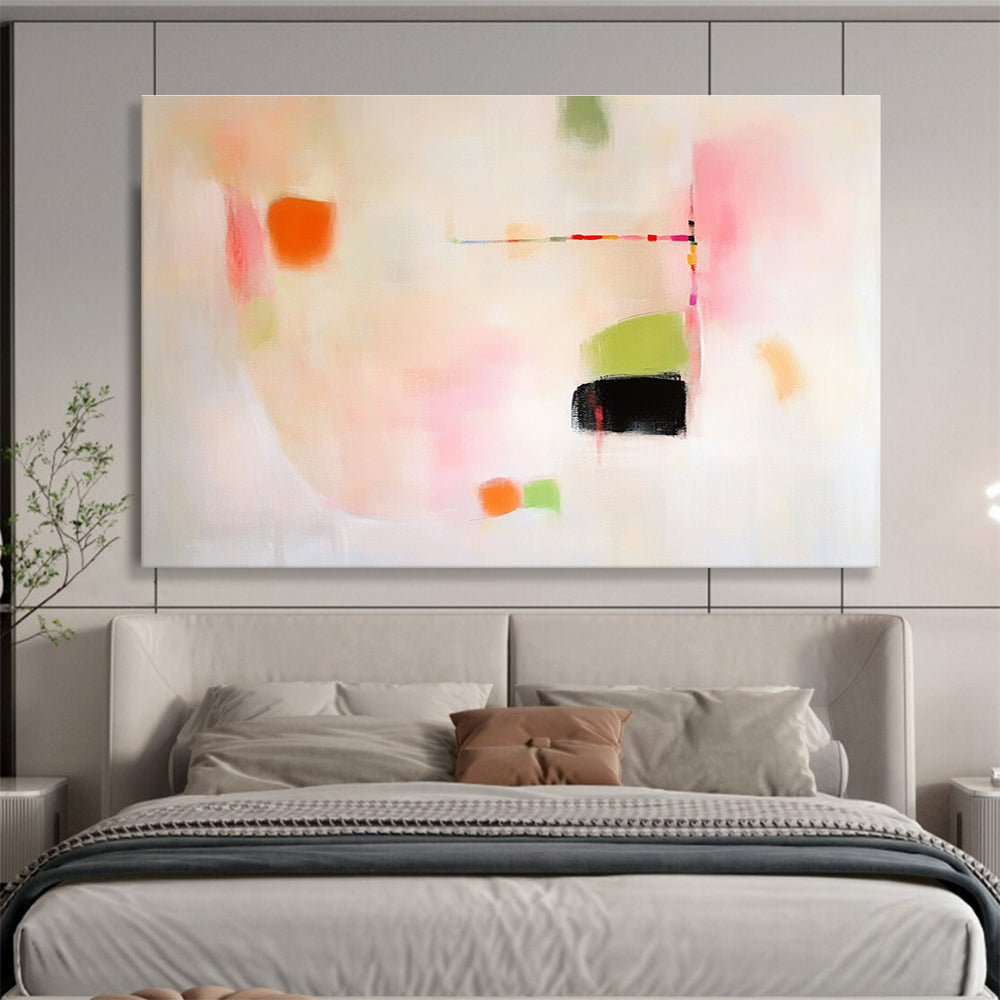 Pastel Abstract Dots Art for Nursery & Feminine Café SC379