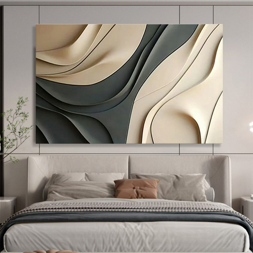 Curved 3D Art for Modern Office Lounge DLZ2907