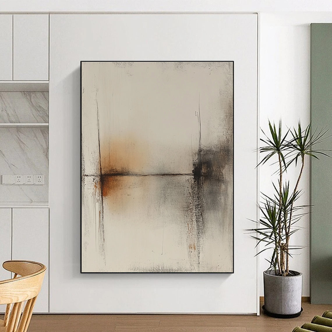 Subtle Tones Abstract Art for Bedroom & Meditation Space STSC736