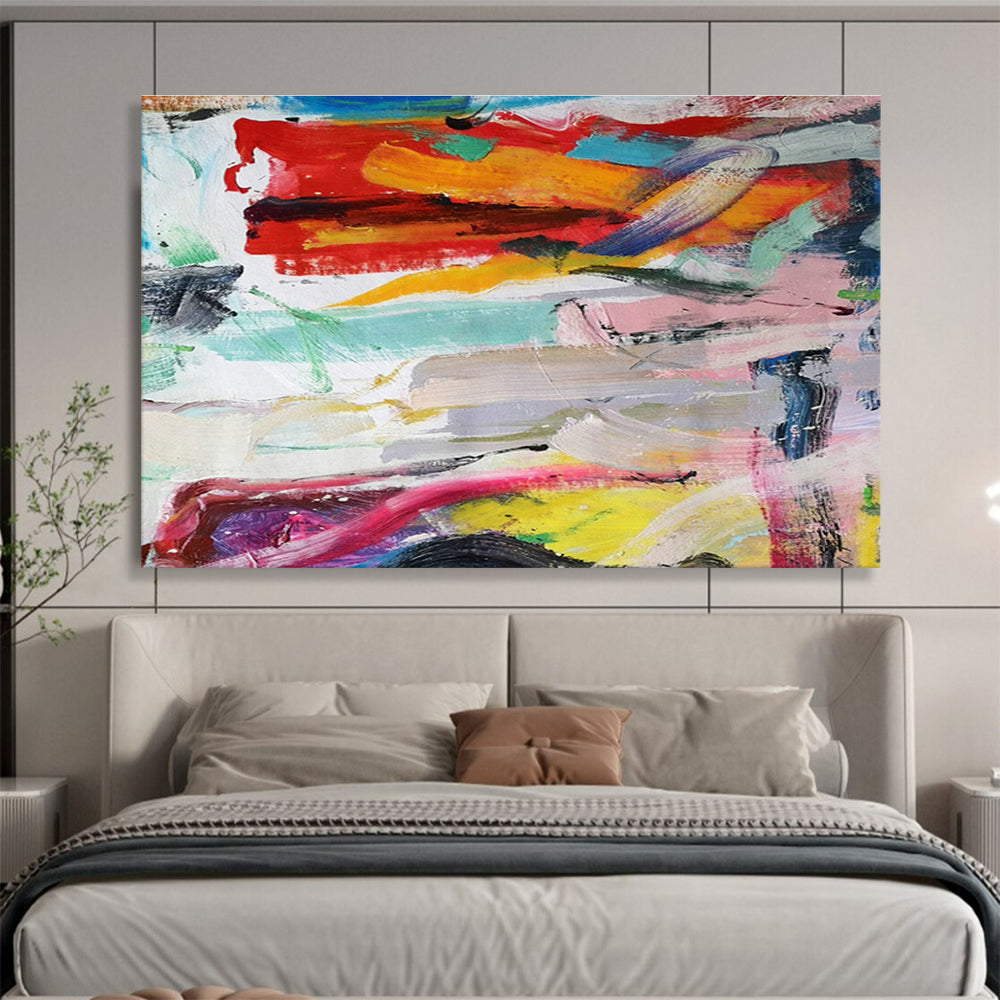 Colorful Stroke Abstract Art for Trendy Retail Store Window Displays DLZ2689