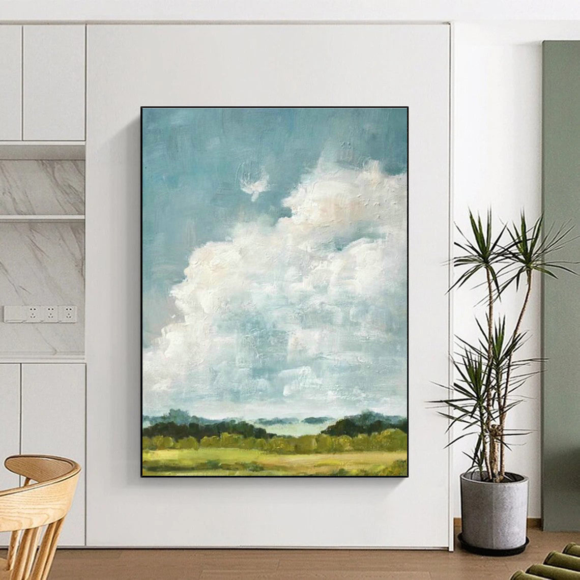 Cloud Landscape Oil Art for Country Home Kitchens DLZ0272
