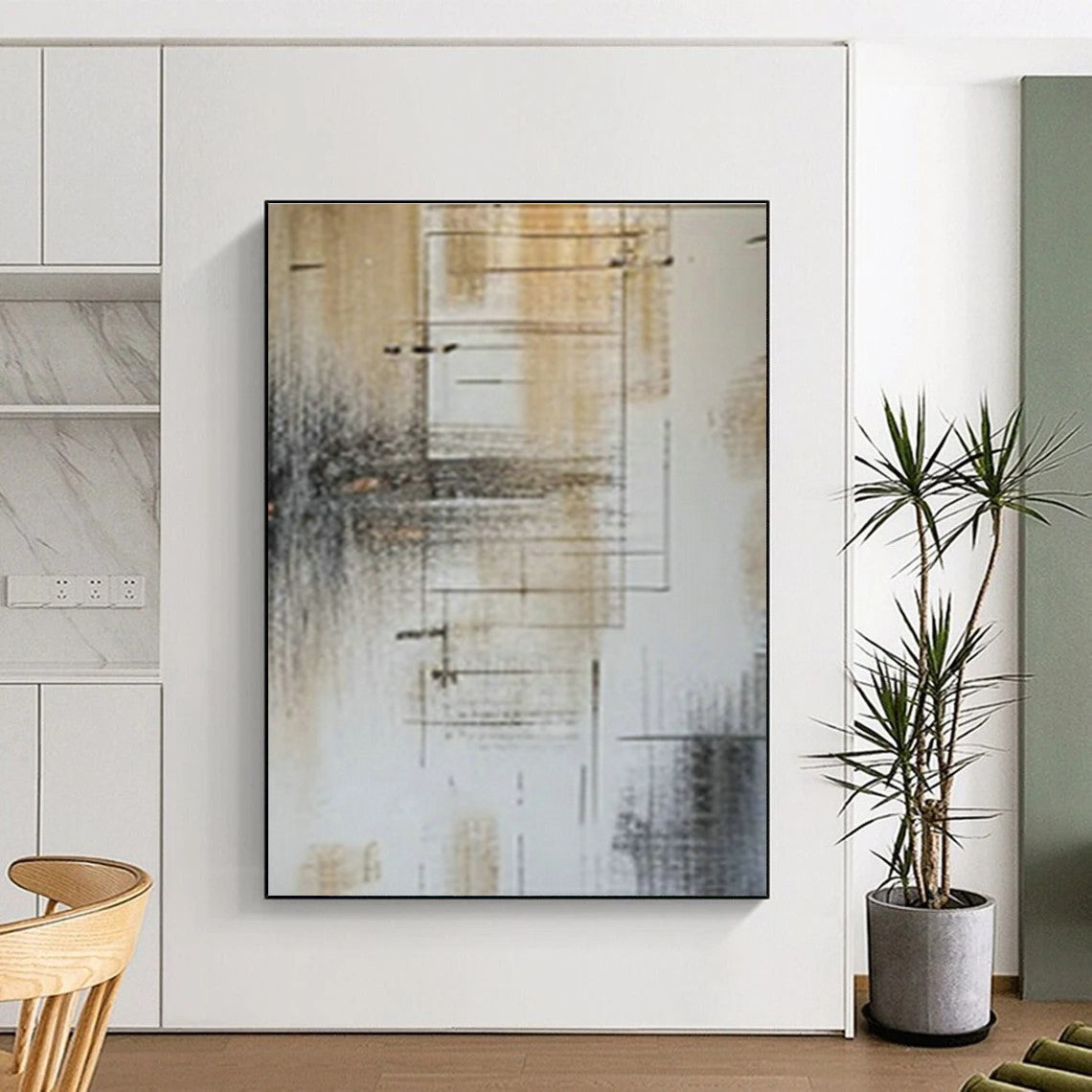 Line - Geometric Abstract Art for Tech - Startup Office & Modern Art Café DLZ0986
